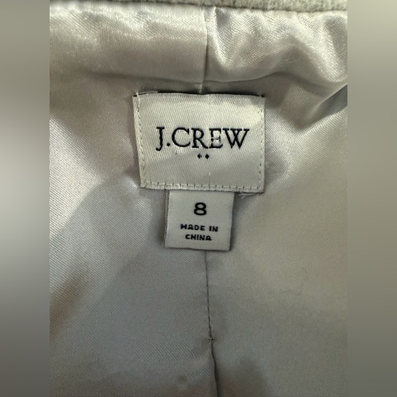 J.Crew Factory Gray Wool-blend lady day coat - Size 8 - Picture 4 of 10